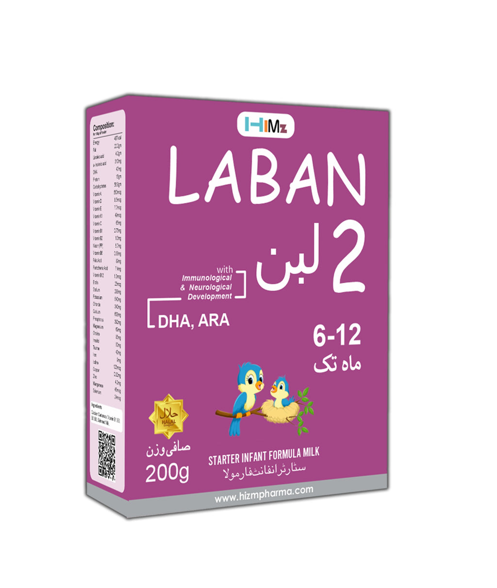 LABAN 2 Follow-on Infant Formula Milk (6-12 Months) – 200g | Advanced Nutrition with DHA & ARA for Growth & Immunity