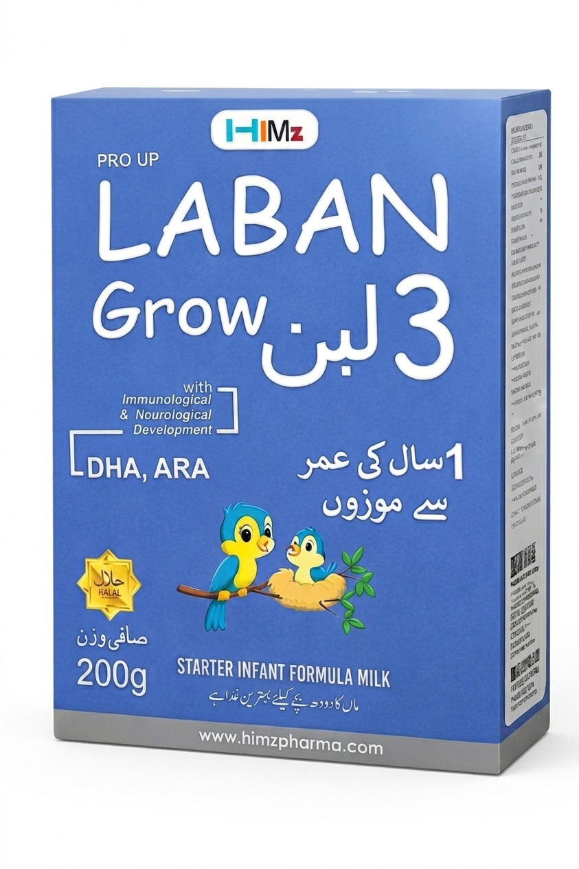 LABAN Grow 3 Growing Up Milk Formula (1 Year+) – 200g | Pro Up Formula with DHA, ARA & Essential Nutrients
