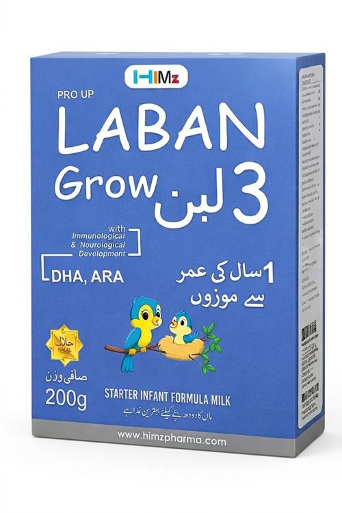LABAN Grow 3 Growing Up Milk Formula (1 Year+) – 200g | Pro Up Formula with DHA, ARA & Essential Nutrients