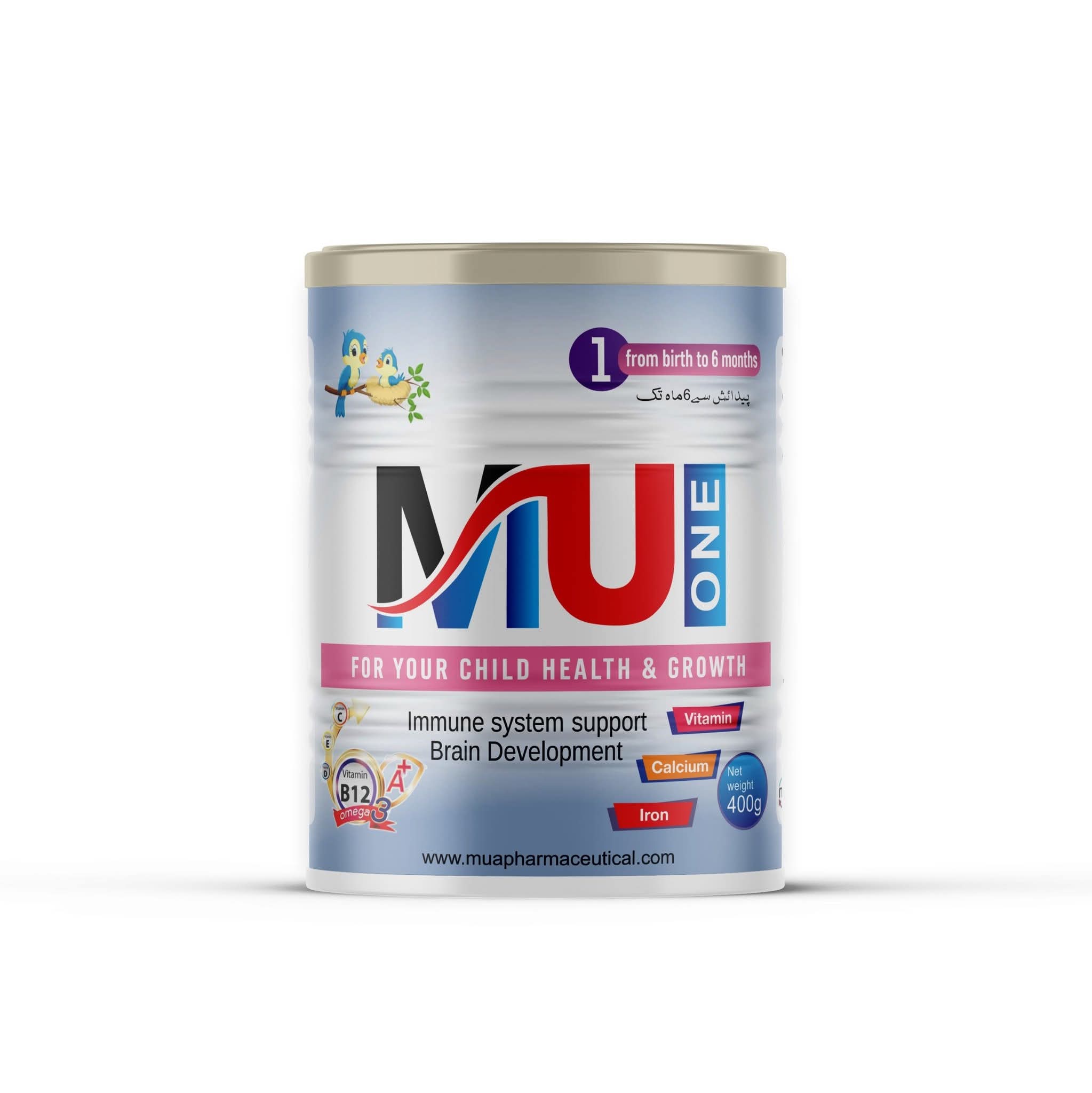 MU One Stage 1 Infant Formula (0-6 Months) – Essential Nutrition for Brain & Immune Support – 400g